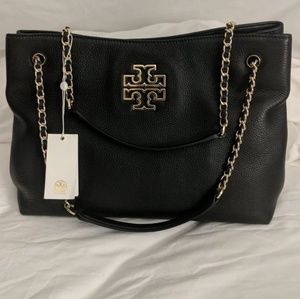 Hand Bags Black and Gold Tone